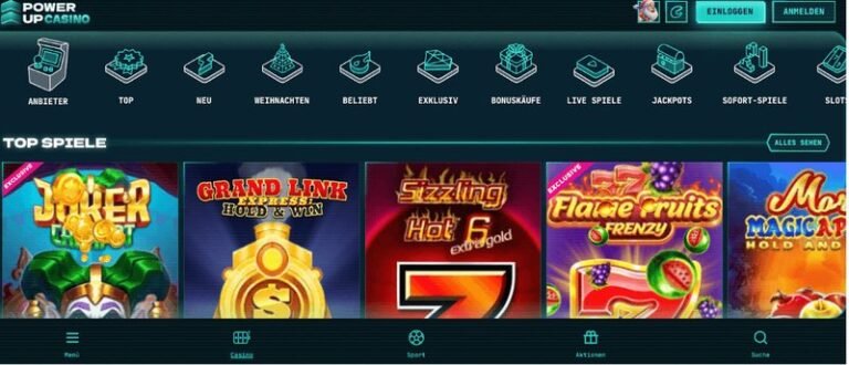 Neuer PowerUp Casino Bonus Code für Deutschland jetzt Online aktivieren